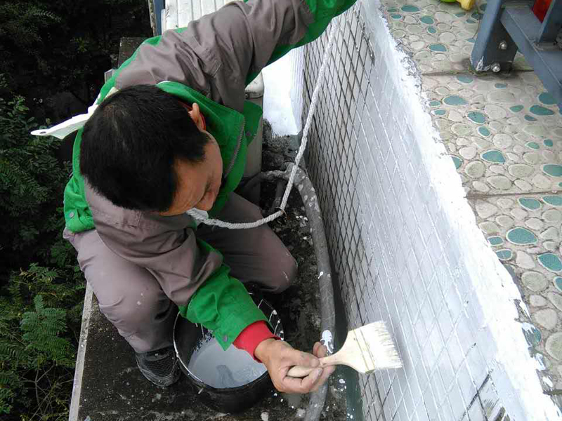 外墻飄窗防水處理，密封開裂墻面阻隔雨